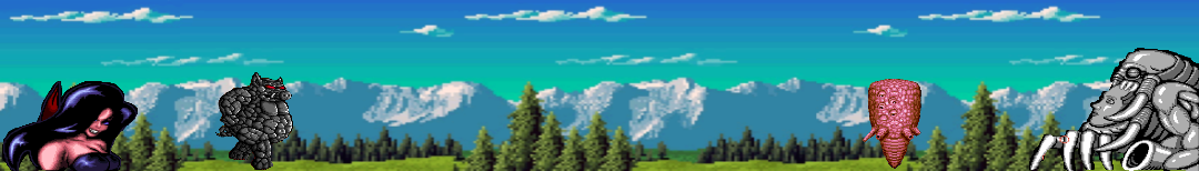Пиксель-арт лес горы